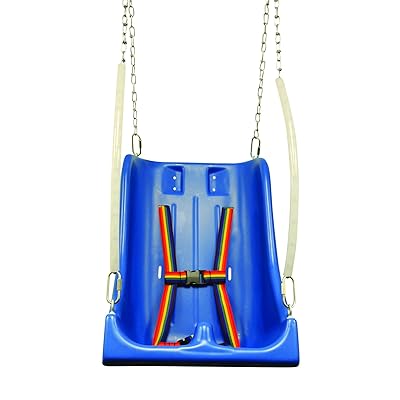 Skillbuilders 30-1591 Tempat Duduk Buaian Sokongan Penuh dengan Pommel, Rantai, Remaja Sederhana