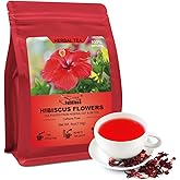 FullChea- Hibiscus Flowers, 4Oz/114g, Cut & Sifted - Dried Hibiscus Tea Loose Leaf - Flor de Jamaica - Non-GMO - Caffeine-fre