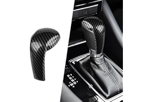 ANFOKAS Compatible with Mazda CX-5 CX-9 CX-3 6 3 Accessories Car Gear Shift Knob Cover Trim Cap Gear Panel Gears Sporty Interior Decoration Sticker -Carbon Fiber Style