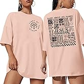 Jesus Oversized Shirts Women Christian: Faith Tshirt Bible Verse Shirts God Religious Tee Christian Inspirational Tops