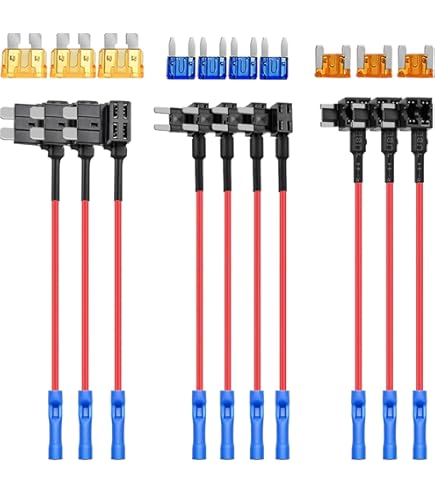 5Pack Add A Circuit Piggy Back Fuse Tap Mini Blade Fuse Holder ATM ATP 12V