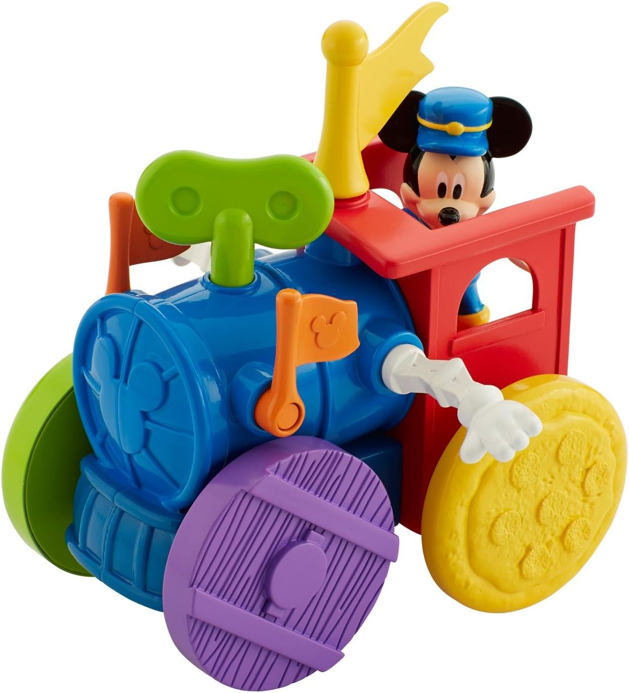 mickey mouse push and go mouska train