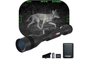 CERTIFIED BRANDS ATN X-Sight 5 Ultra HD 4K+ Smart Day & Night Vision Scope with Built-in Ballistic Calculator | One Shot Zero, Recoil Activated Dual Stream Video, Slow Motion 240 FPS | Exclusive Signature Series Kit