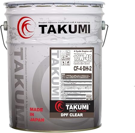 Amazon Takumiモーターオイル ディーゼル車専用オイル 10w 40 l 4輪 Dpf対応 車用エンジンオイル 車 バイク