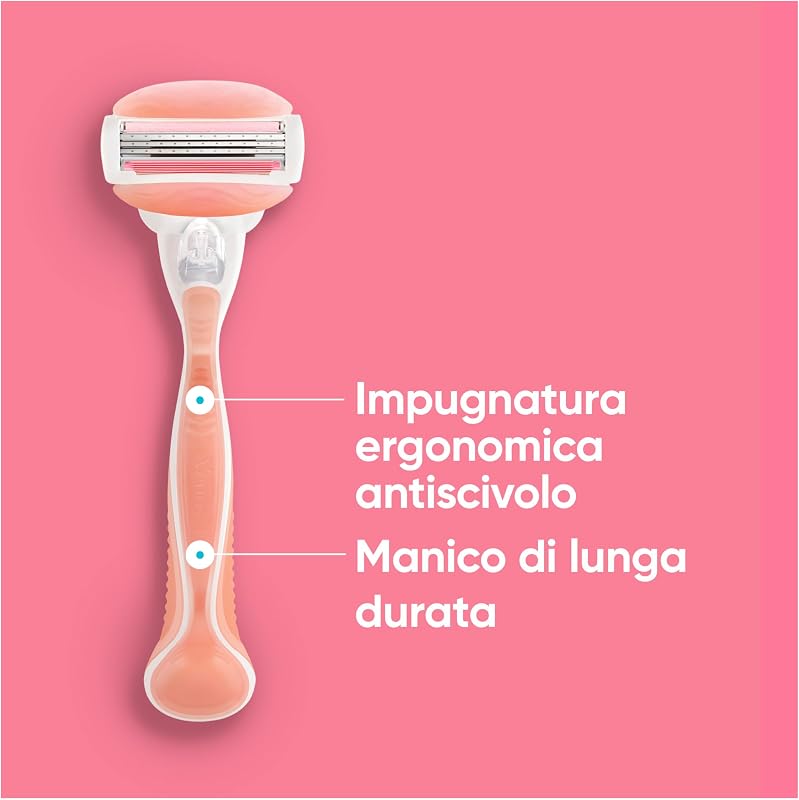 Comfortglide Spa Breeze Ricariche per Rasoio da Donna Venus, Confezione da 10, 3 Lame Incorporate, per una Rasatura Liscia e Profonda Che Dura