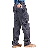 BOCOMAL FR Pants for Men Utility Cargo Pockets Flame Resistant/Fire Retardant Carpenter Water Oil Repellent Finish