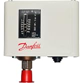 Danfoss 060-117391 High Pressure Switch KP5 with Manual Max Reset, 43 psi Differential SPDT with 1/4 Flare Male Pressure Connection 060-117366