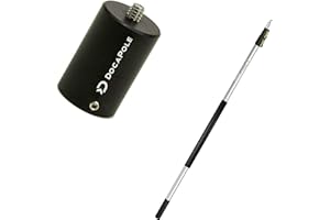 DOCAZOO DOCA Camera Pole Extension Pole for GoPro, Provides Reach for Aerial Photography and Videography - 5-12 Ft with Adapter