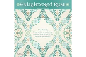 Enlightened Rumi | 2025 12 x 24 Inch Monthly Square Wall Calendar | Plastic-Free | Brush Dance | Traditional Art Poetry