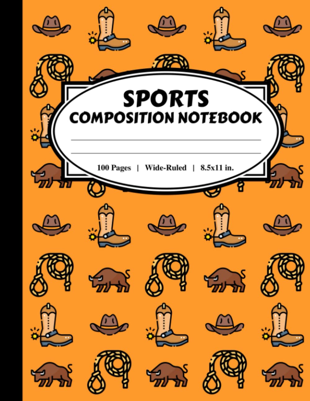 Sports Composition Notebook: A Rodeo Themed Writing Pad for Little Fans