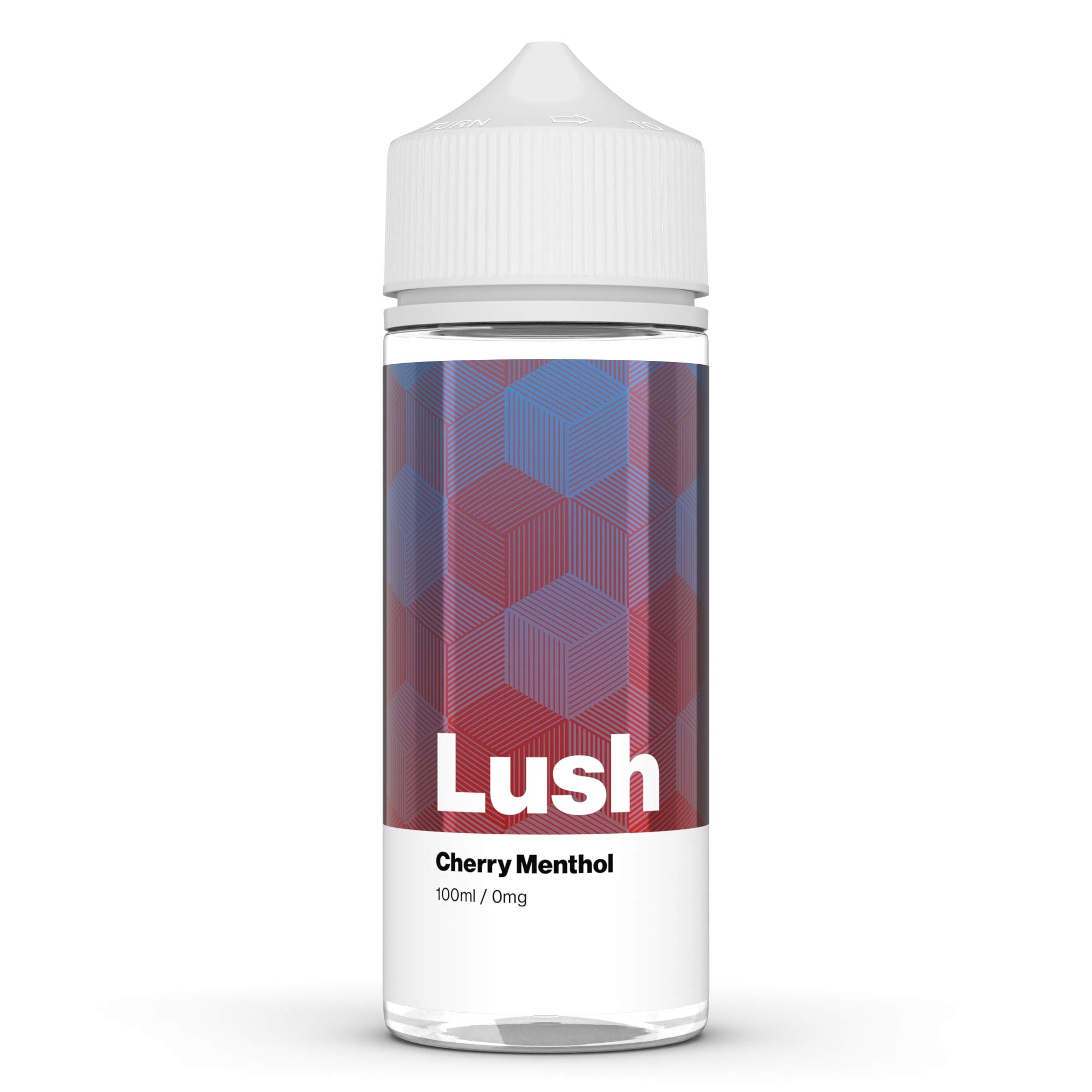 Lush 100ml Cherry Menthol Eliquid - E-Liquid Shortfill Vape Juice Sub-Ohm 70/30 0mg No Nicotine Short Fill Ecigarette eJuice Vaping Shisha (LUSH LIQUIDS)