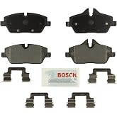BOSCH BE1308H Blue Semi-Metallic Disc Brake Pad Set with Hardware - Front | Compatible with Select Mini Cooper