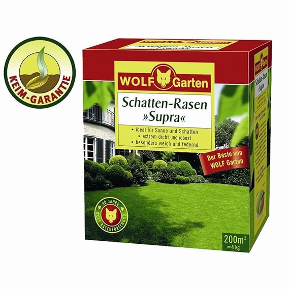 Wolf-Garten Schatten-Rasensamen 'Supra', Rasensamen für ca. 25qm