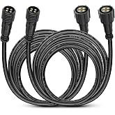 Nilight 2 Pack 10FT 4 Pin RGB Cable Cord for 4 and 8 Pods Multi Color Underglow Rock Light Kits Wheel Well Lights Extension Wire,2 Years Warranty