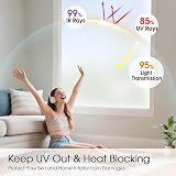 Lifetree Frosted Window Film Privacy Opaque 75x200 cm Non-Adhesive view 3