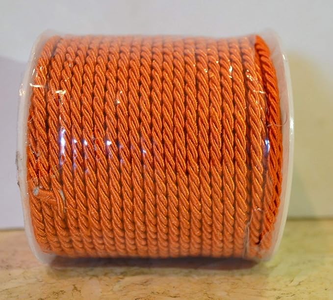 Cordoncino corda cordino viscosa 3 capi diametro 3 mm rotolo da 25