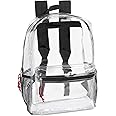 Trail maker Clear Backpack Heavy Duty with Padded Straps, Side Pockets for Kids, Boys, Girls, School, Stadium Approved Events