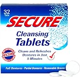 Secure Denture Cleansing Tablets 32 ea (Pack of 5)