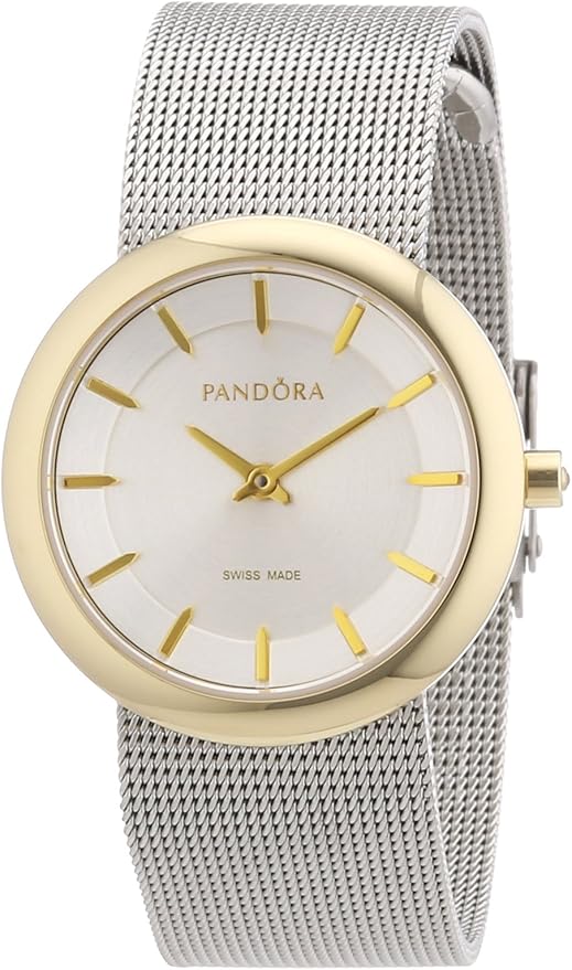 Excellanc Orologio Da Donna Analogico – Quadrante Nero, Cinturino In Metallo Argento, 23 Cm