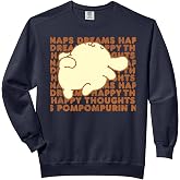 Pompompurin Happy Thoughts Nap Time Comfort Colors Adult Sweatshirt