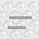 WELTRXE Bathtub Mat Non Slip 260 Suction Cups 88x40 cm PVC Clear view 4