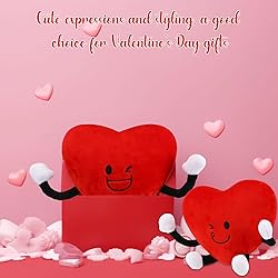 Syhood 4 Pcs Heart Stuffed Plush for Valentine's