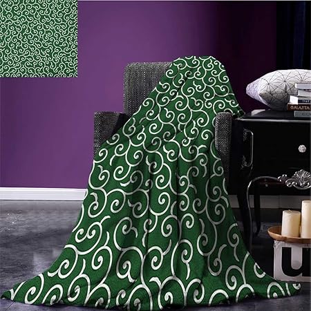 Vert Cool Couverture Motif Retro Avec Pois En Couleur Pastel Bebe Chambre D Enfant Theme Old Fashioned Motif Vert Menthe Blanc Dimensions 127 X 152 4 Cm 50 X60 Color6 Amazon Fr Cuisine Maison
