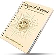 369 Manifestation Journal – Vegan Leather Passion Planner with Gold Coil Binding – Affirmation & Daily Gratitude Journal with Gold Leaf Engraving – Self Care Journals for Men & Women A5 (Beige)