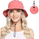 Womens Packable Waterproof Bucket Hat Men UV Protection Sun Hat
