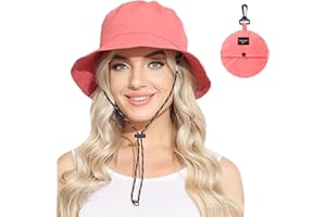 ANOTHER CHOICE Womens Packable Waterproof Bucket Hat Men UV Protection Sun Hat