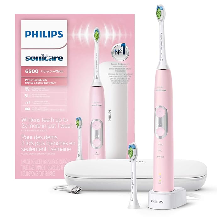 Philips 飞利浦 6500系列 声波电动牙刷 HX6462/06 带2个刷头 附旅行盒 7折$104.97 海淘转运到手约¥1102 Philips 飞利浦 6500系列 声波电动牙刷 HX6462/06 带2个刷头 附旅行盒 7折$104.97 海淘转运到手约¥1102