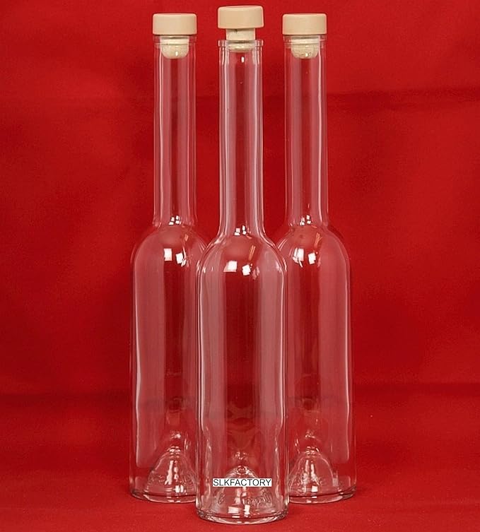 6 Leere Glasflaschen 500 ml OPI-HGK Flaschen Leere Glasflasche mit Griffkorken zum Selbst Abfüllen 0,5 Liter l Likörflaschen 
