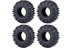 DEWOKI 1.3 inch Tires 70 * 27mm with Foam Inserts 4 Pcs for 1/18 1/24 RC Crawler Cars (A)