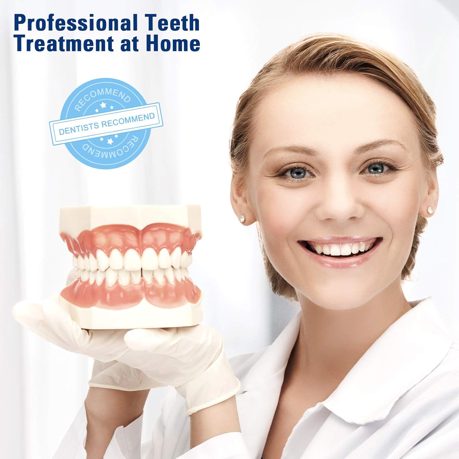 Fitreno Teeth Whitening Strips, 14-Day Teeth Whitening Kit, Reduced Sensitivity Dental Teeth Strips with Mint Flavor, Efficiently Removes Coffee, Smoke, Wine and Soda Stains: Health & Personal Care