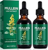 Vortexonix 2 Pack Mullein Drops for Lungs Mullein Leaf Extract Supplement
