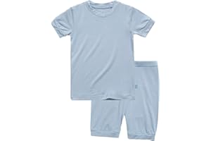 VAENAIT BABY Toddler Kids Girls Boys Sleepwear Pajamas Short Soft Shirring Cool Summer Viscose Pjs 2pcs Set