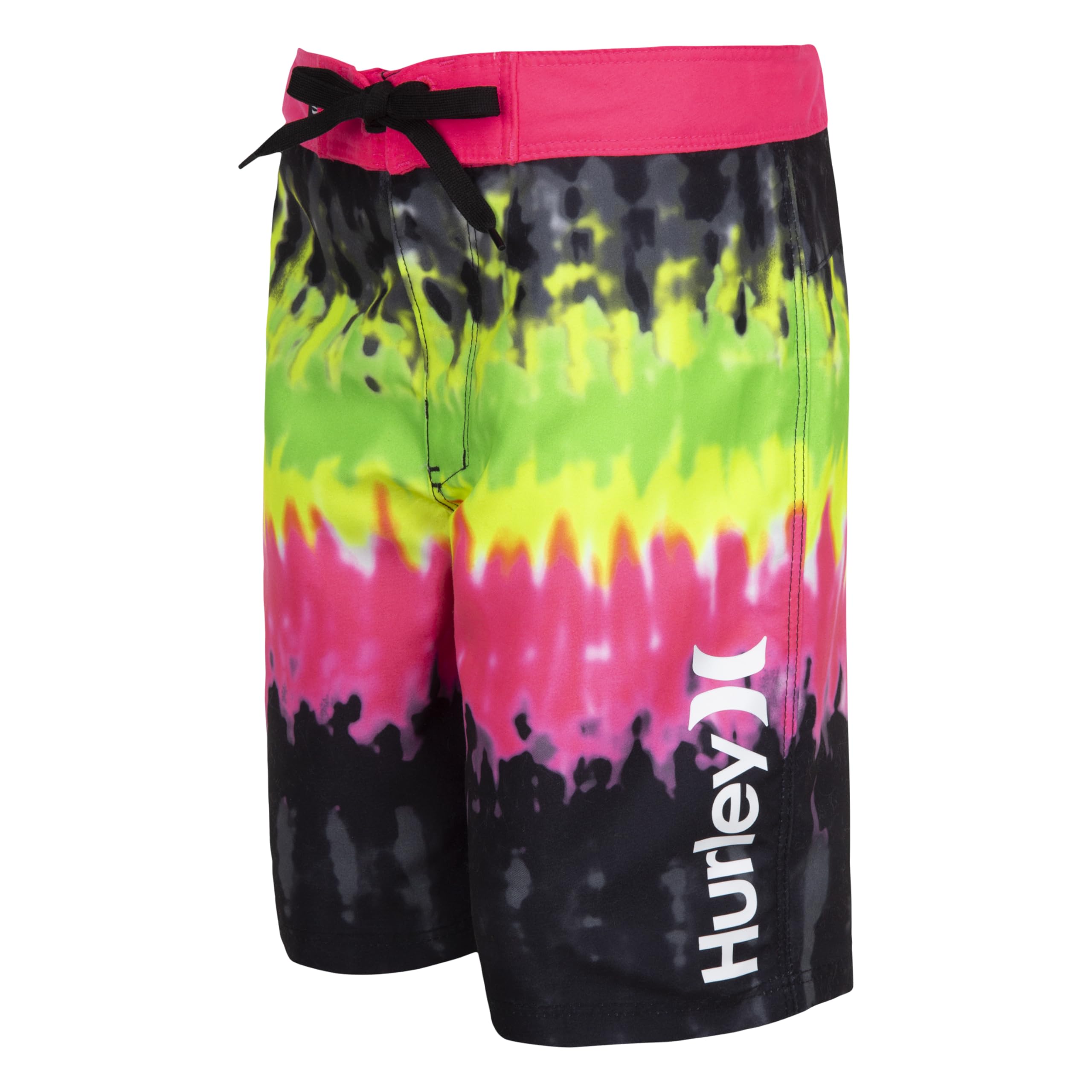 Hurley Boys' Board Shorts, Black Tie Dye, 10 Image Hurley Boys' Board Shorts, Black Tie Dye, 10 Image