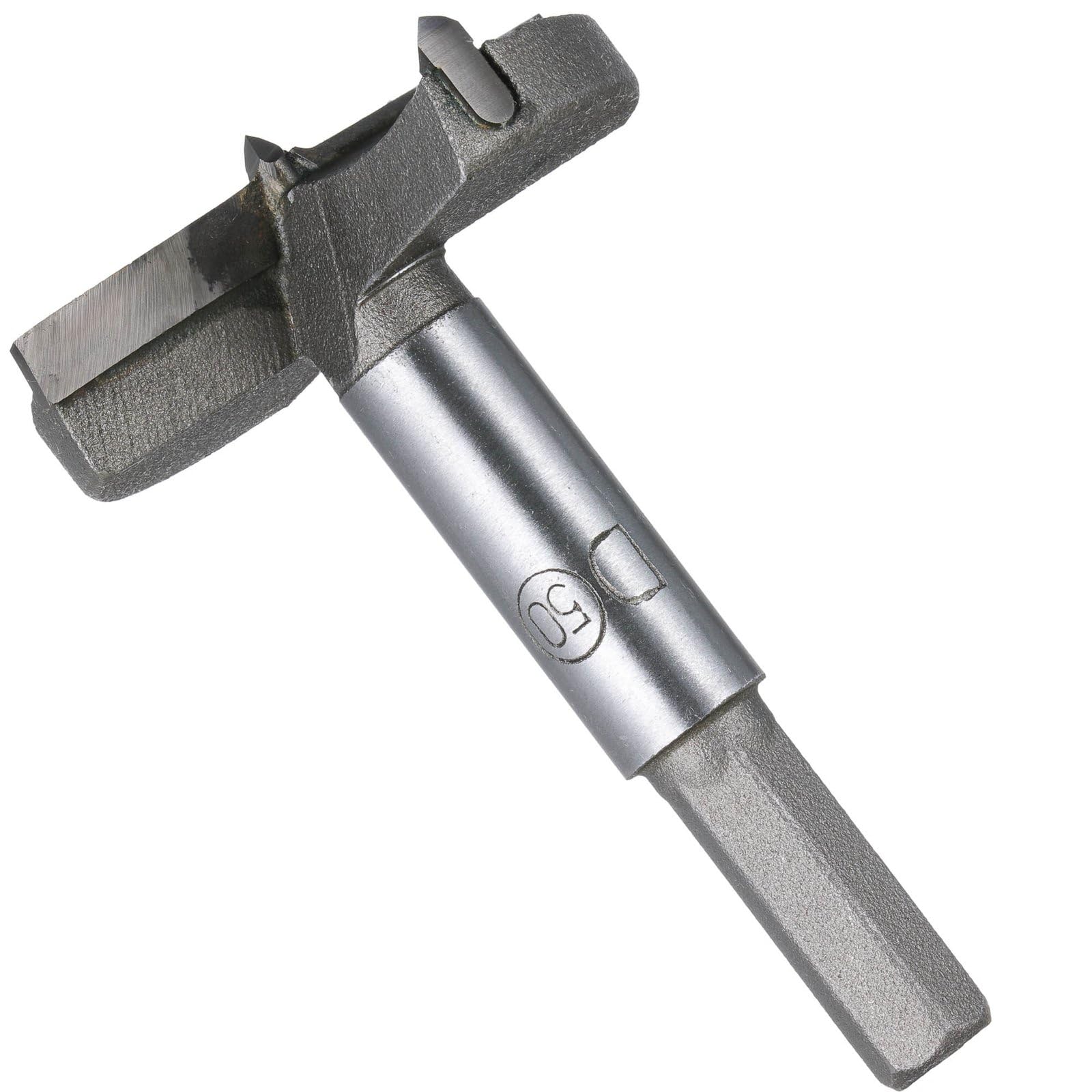 YoiYee 50mm Tungsten Carbide Woodworking Hole Saw Drill Bit, Hinge Boring Cutter Tool with Round Shank for Wood and Plastic - Includes Protective Case