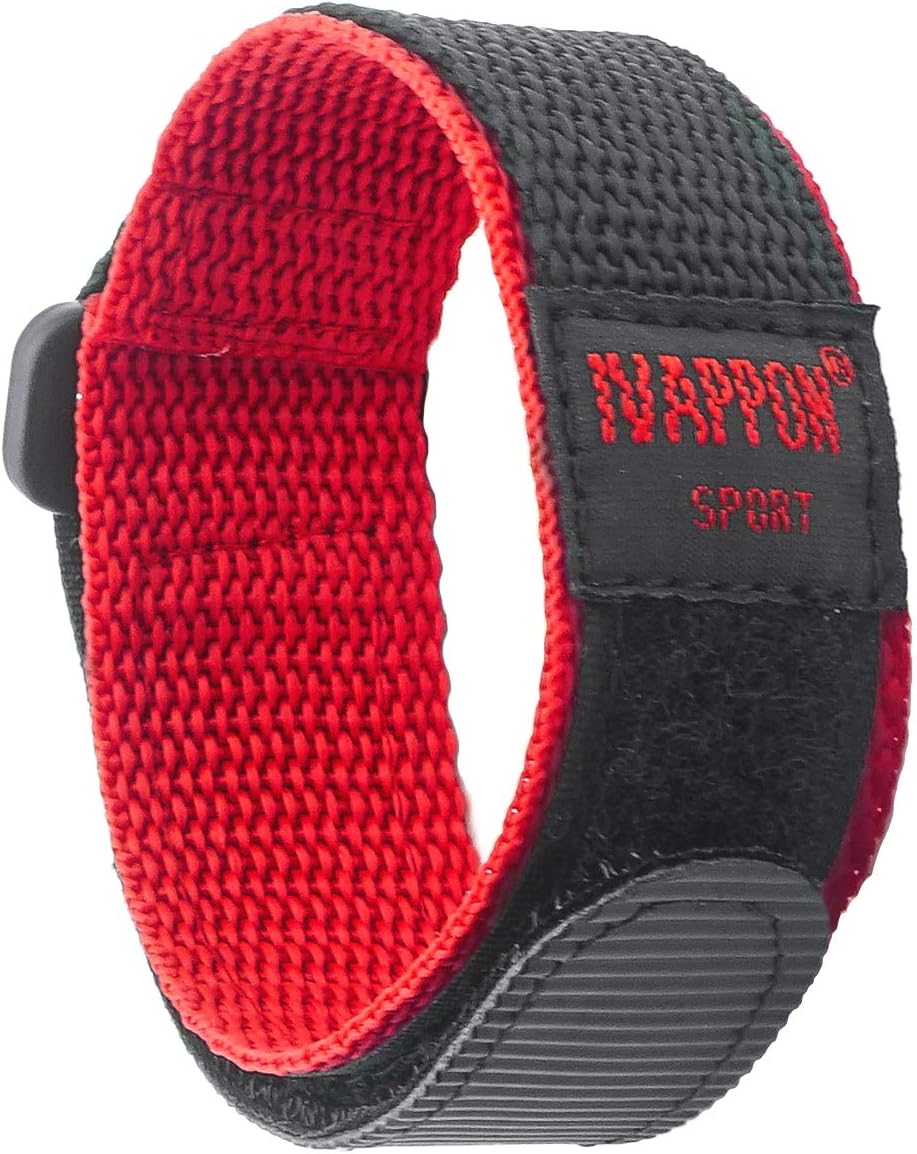 IVAPPON Hook Loop Sport Watch Strap 18mm 20mm 22mm Nylon Straps Black Blue Red Olive Orange Fastening Watchband โฆ