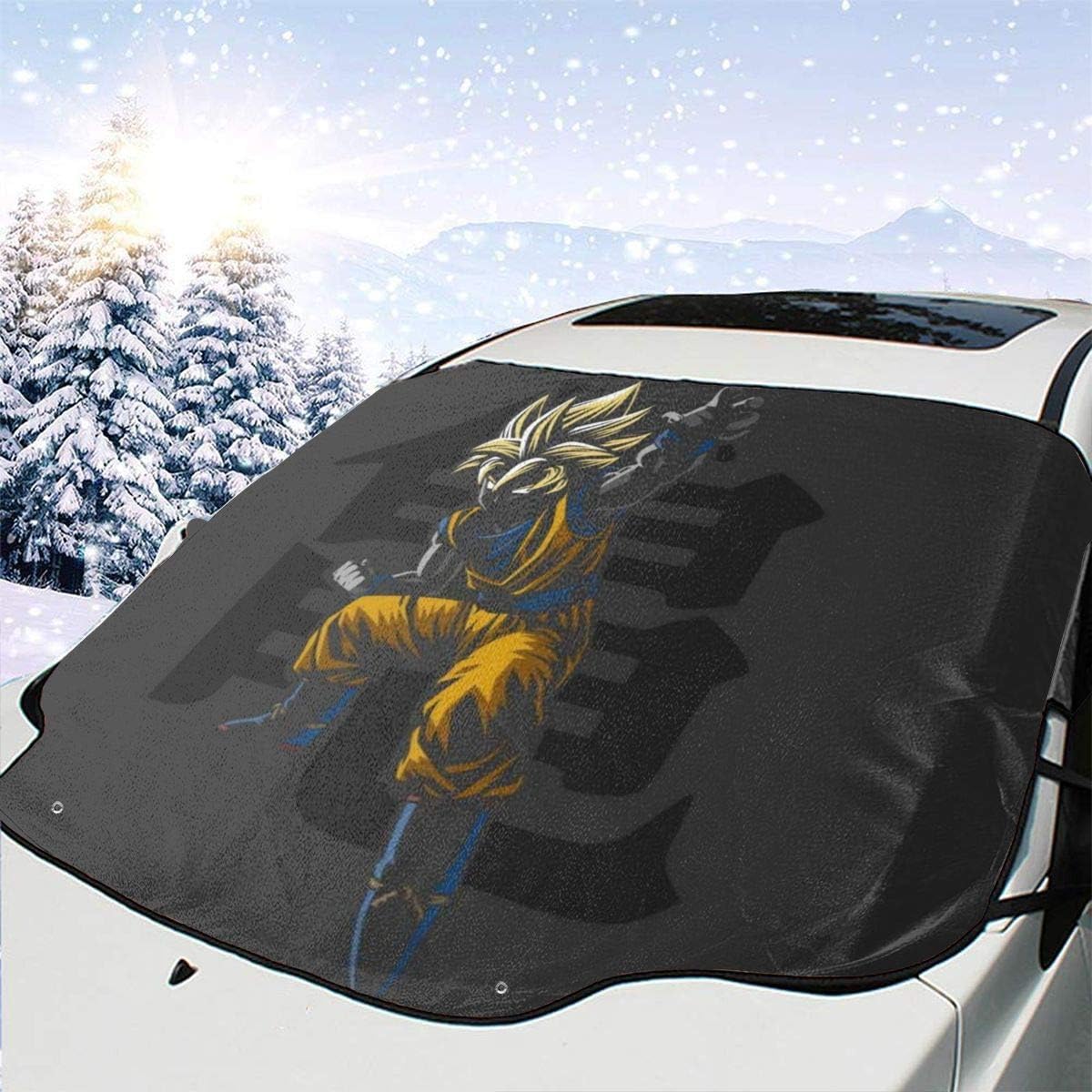 Fast Furious Car Windscreen Cover Goku Super Saiyan Kanji Dragon Ball Z Car Windshield Snow Cover,Ice Removal Sun Shade,Fit For Universal Cars
