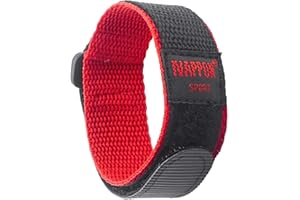 IVAPPON Hook Loop Sport Watch Strap 18mm 20mm 22mm Nylon Straps Black Blue Fastening Watchband