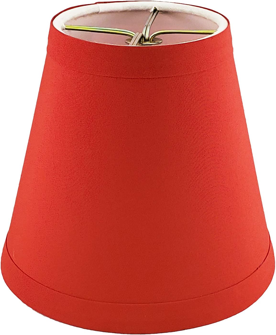 Royal Designs CS-1002-5RED Clip On Empire Chandelier Lamp Shade, 3" x 5" x 4.5", Red