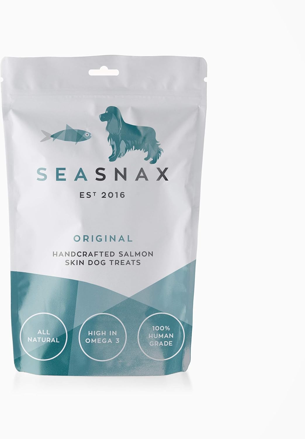 Sea Snax 100 Human Grade Salmon Skin Dog Treats Less Fishy Odour