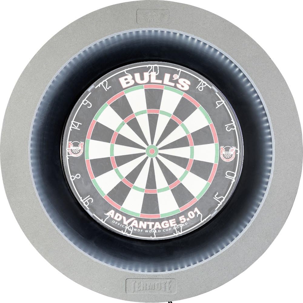 Bulls Termote LED Dartboard Lighting System Grey with Black Surround