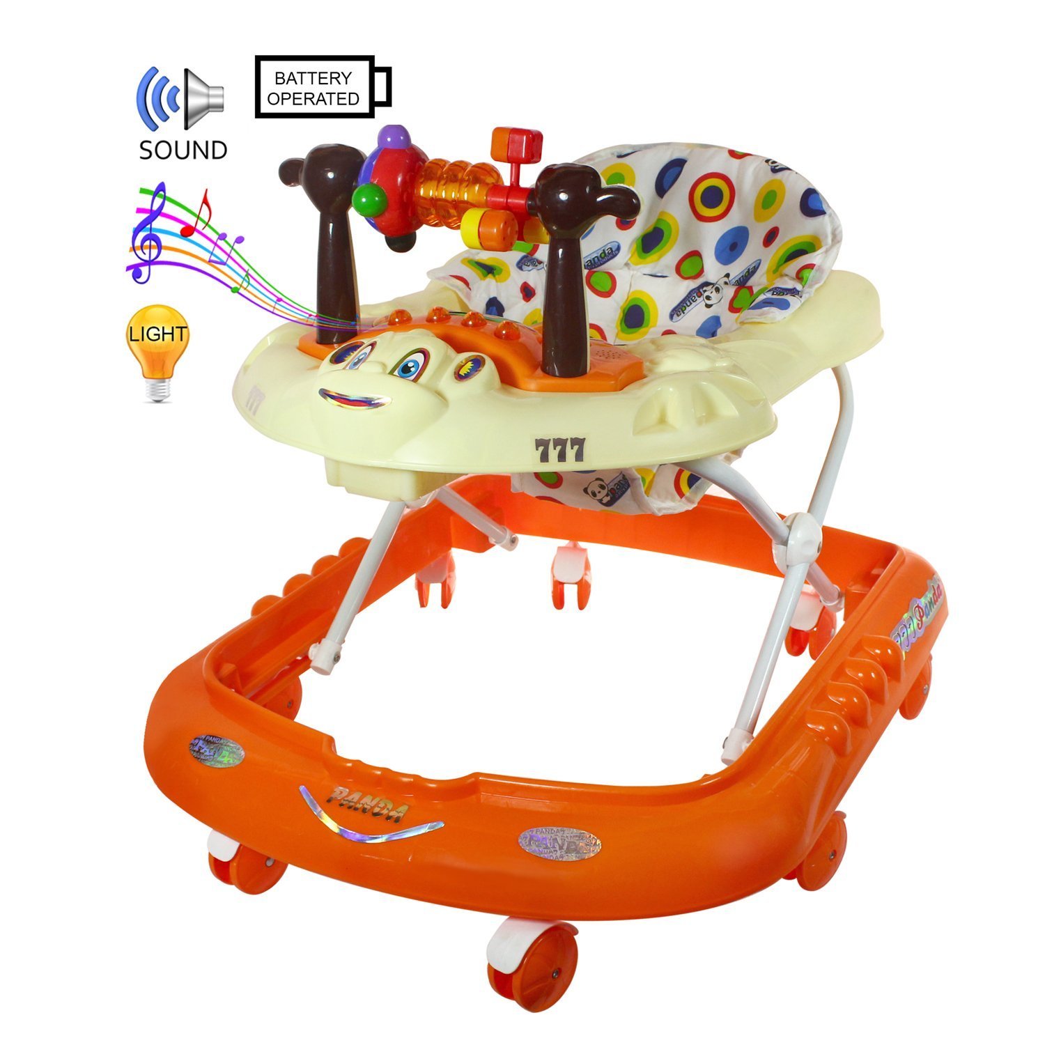 panda musical baby walker