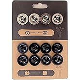 M6 Snowboard Binding Screws, 13mm/16mm Stainless Steel, 12-Pack | 4 x 13mm and 8 x 16mm M6 screws; stainless Phillips-drive replacement hardware for snowboard bindings