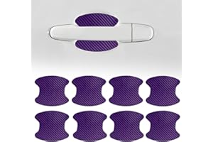 QZTYTY 8PCS Car Door Handle Cup Scratch Protector, Car Door Handle Sticker, Scratch Auto Door Protective Film, Car Accessories Car Door Handle Protective Films Universal for Cars (Purple, 8PCS)