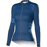 INBIKE Cycling Jersey Women Long Sleeves Bike Shirts with Pockets Quick Dry Bicycle Clothing for Road Biking Riding