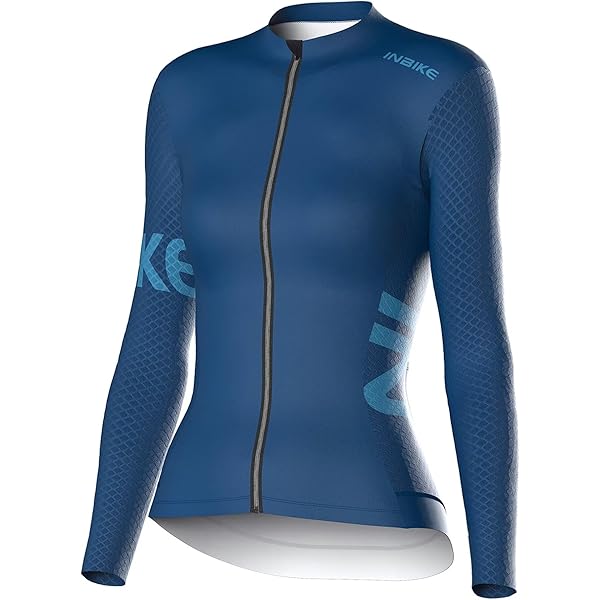 Maillot Cycliste Femme Hyperthreads - Bleu Moyen - Fermeture éclair Intégrale - Taille M