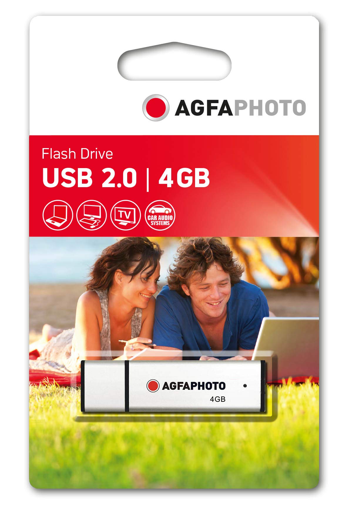 AgfaPhoto 10511 4 GB USB2 Flash Drive - Silver